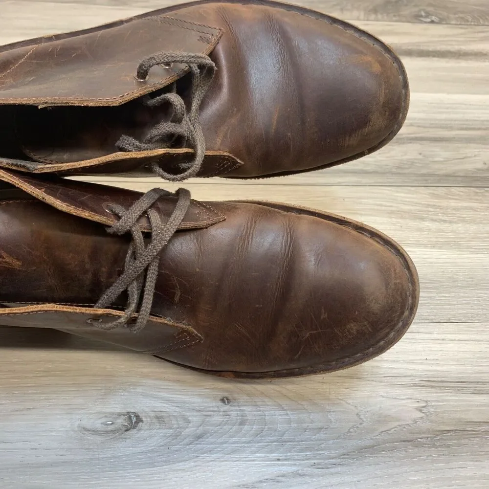 Clarks Men's Bushacre 2 Chukka Boot Desert Leather Brown US 11.5 M‎